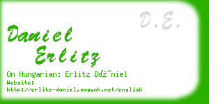 daniel erlitz business card